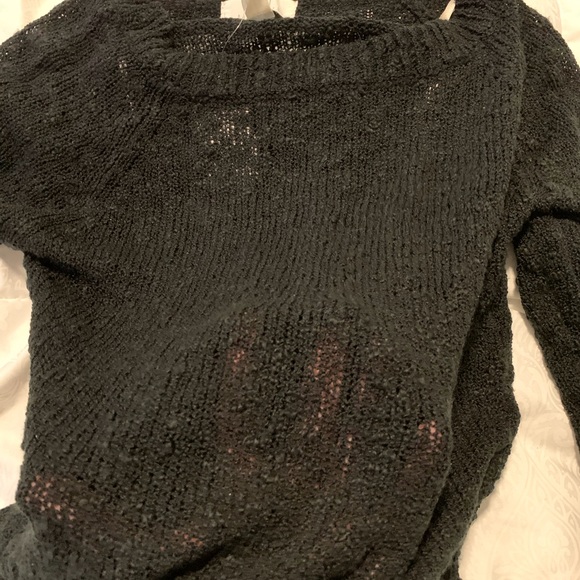 NEW Black Textured Forever 21 Sweater - Picture 3 of 4